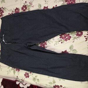 Womens Black Polka Dot Pants